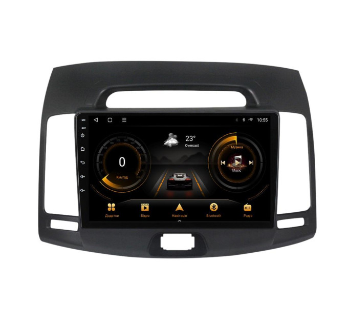 Штатна магнітола для Hyundai Elantra 2006-2011 B BACAR 1/16Gb Optimal