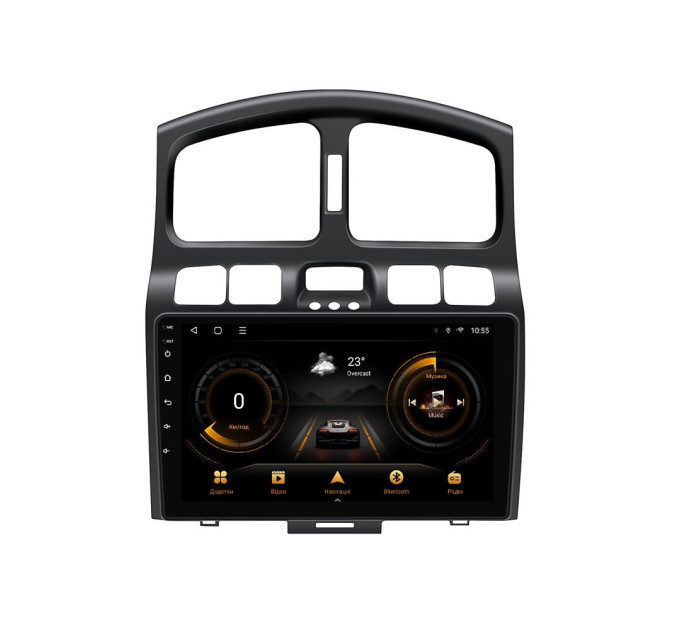 Штатна магнітола для Hyundai Santa Fe 2000-2006 BACAR 2/32Gb Optimal