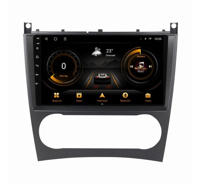 Штатна магнітола для Mercedes C-Class W203/W209/CL203/C180/C200/C209 2004-2011 BACAR 1/16Gb Optimal