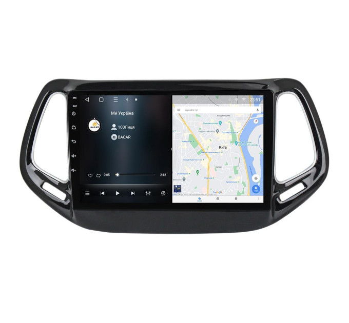 Штатна магнітола для Jeep Compass 2016-2018 BACAR 4/64Gb Individual