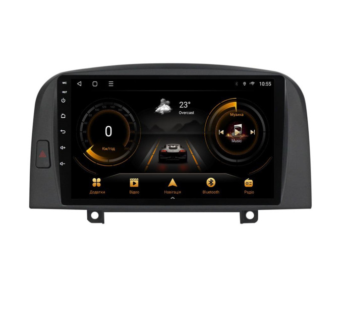 Штатна магнітола для Hyundai Sonata NF 2004-2008 BACAR 1/16Gb Optimal