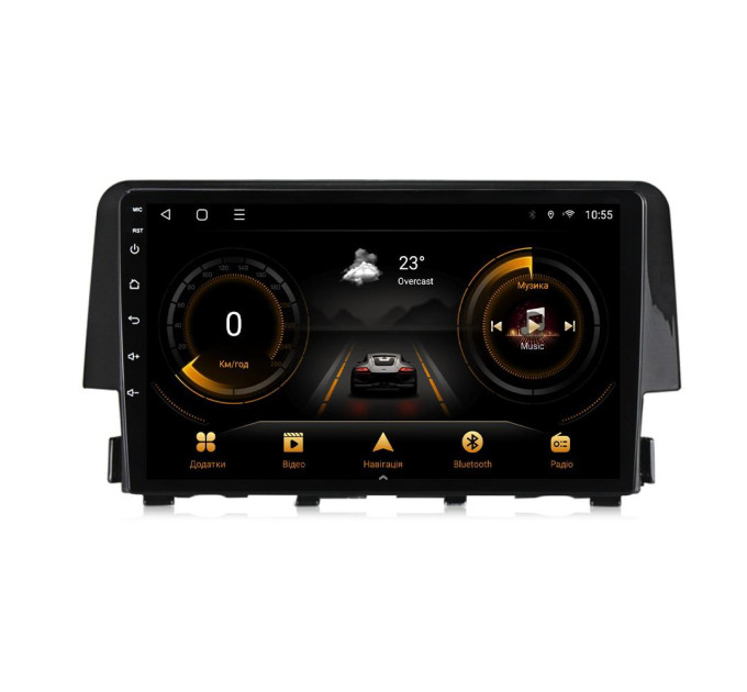 Штатна магнітола для Honda Civic 10 2015-2020 BACAR 1/16Gb Optimal
