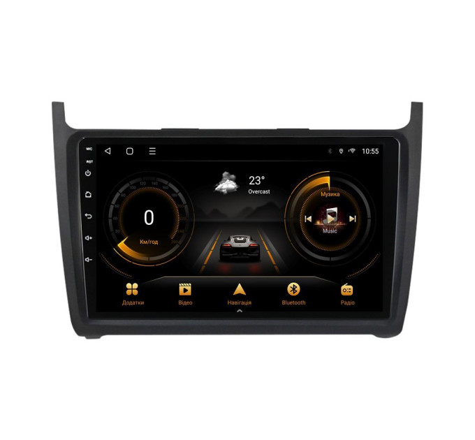 Штатна магнітола для VW Polo 2008-2015 BACAR 2/32Gb Optimal