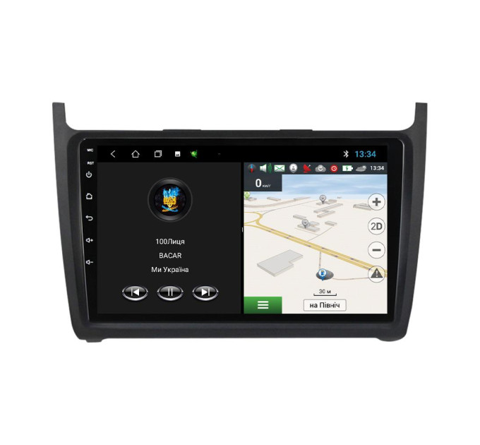 Штатна магнітола для VW Polo 2008-2015 BACAR 2/32Gb Optimal