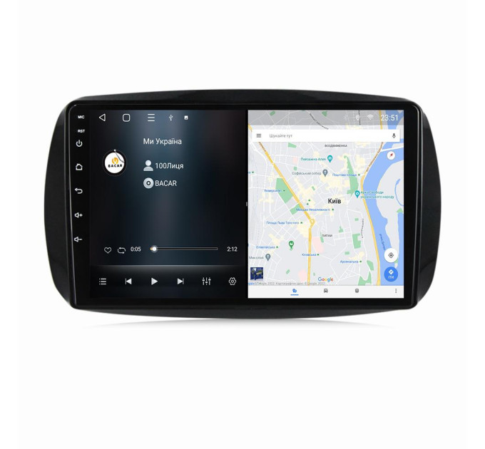 Штатна магнітола для Mercedes Smart Fortwo 3 2014-2020 BACAR 4/64Gb Individual