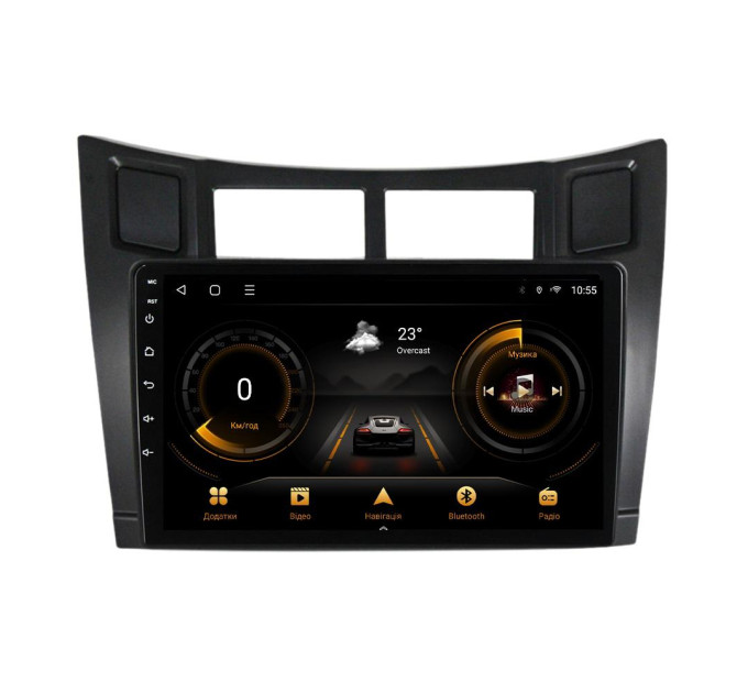 Штатна магнітола для Toyota Yaris 2005-2012 BACAR 1/16Gb Optimal