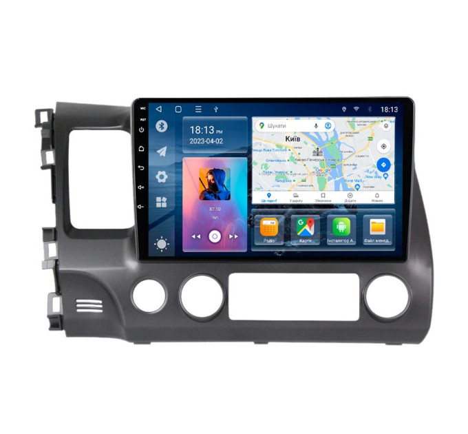 Штатна магнітола для Honda Civic 8 4D 2005-2012 BACAR 4/64Gb Individual