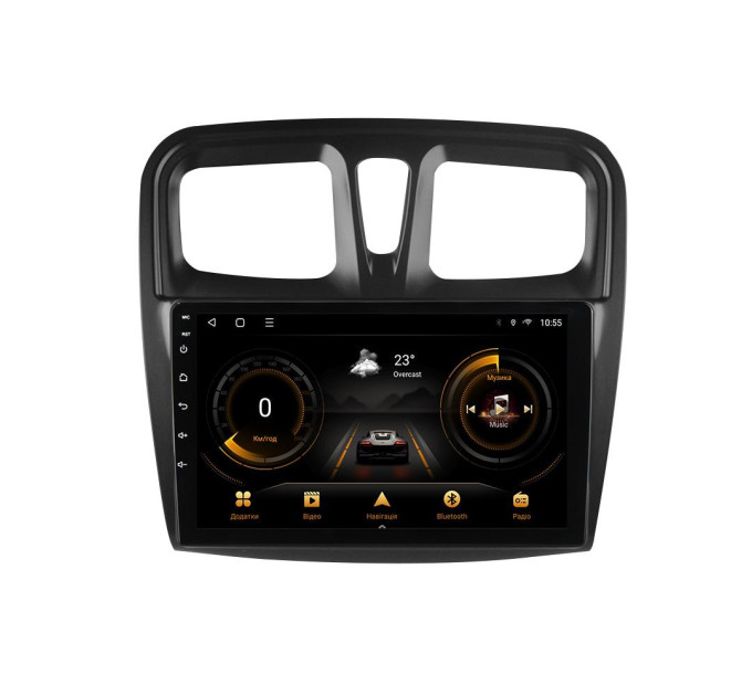 Штатна магнітола для Renault Logan Sandero 2012-2019 BACAR 1/16Gb Optimal