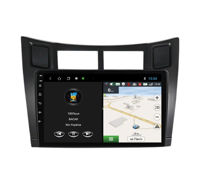 Штатна магнітола для Toyota Yaris 2005-2012 BACAR 1/16Gb Optimal