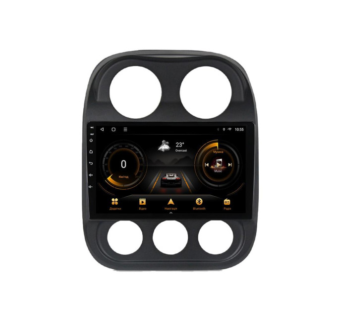 Штатна магнітола для Jeep Compass 2009-2015 BACAR 1/16Gb Optimal