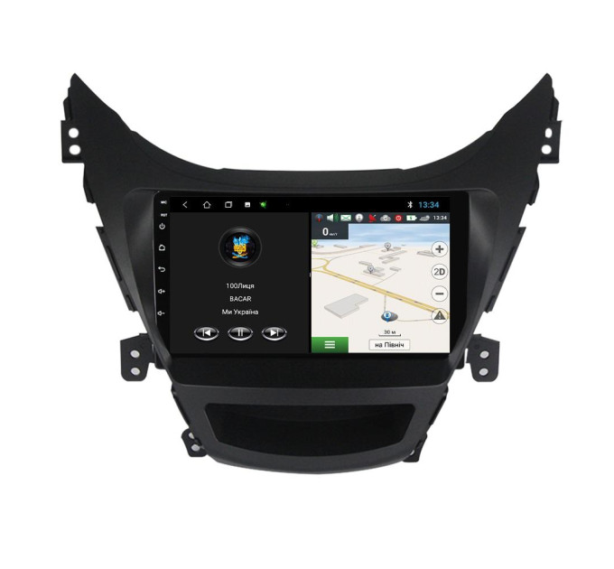 Штатна магнітола для Hyundai Elantra 2011-2015 BACAR 1/16Gb Optimal