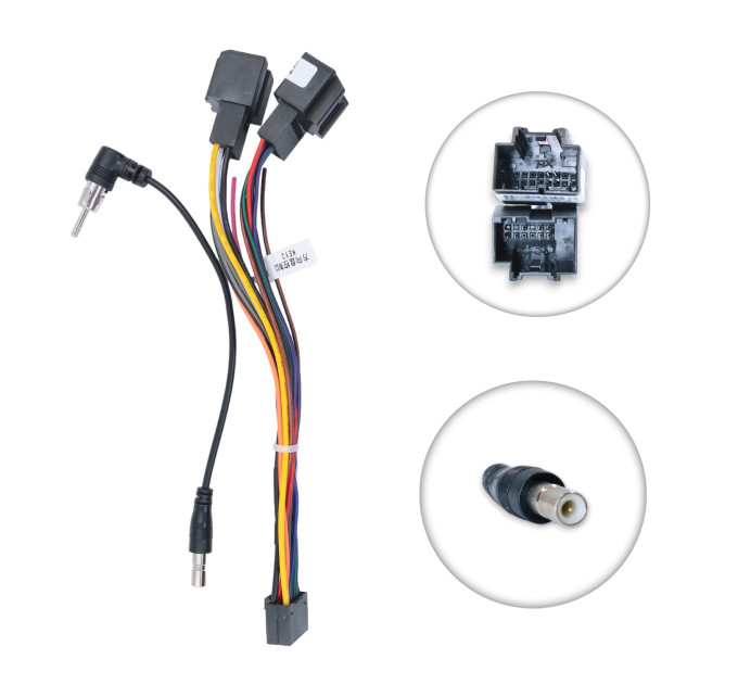 Комплект дротів під Android магнітолу для Chevrolet Ravon Hyundai Kia QBR CV-1209