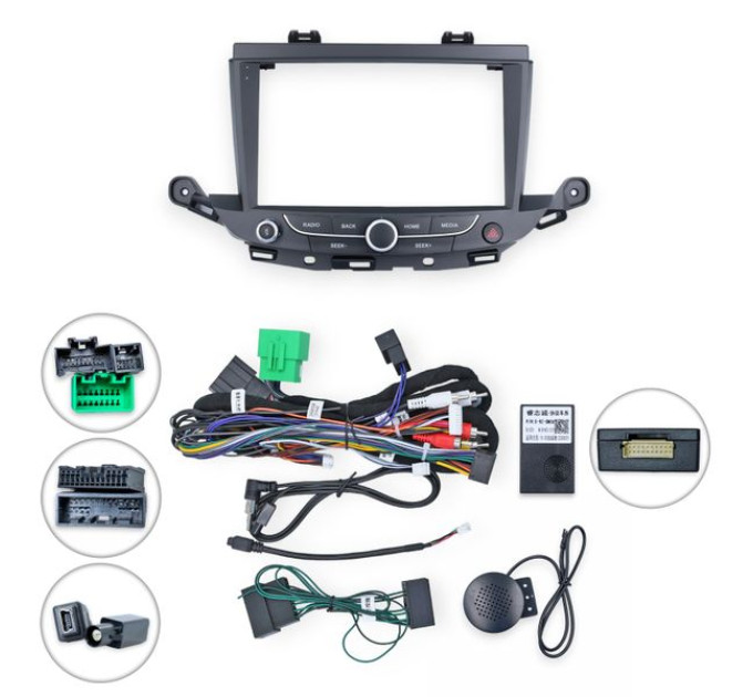 Перехідна рамка QBR 1038-39 під Opel (Vauxhall) Astra K 2015-2019 Buick Verano 2015-2021