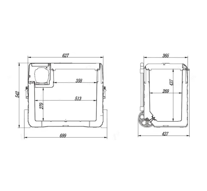 Автохолодильник Brevia 22780 52л