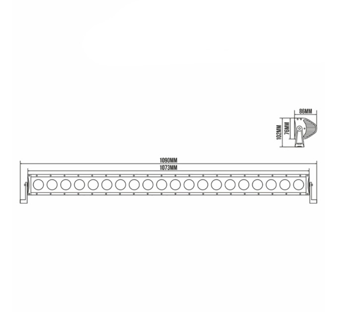 Світлодіодна фара BELAUTO CREE Combo LED  BOL2010C