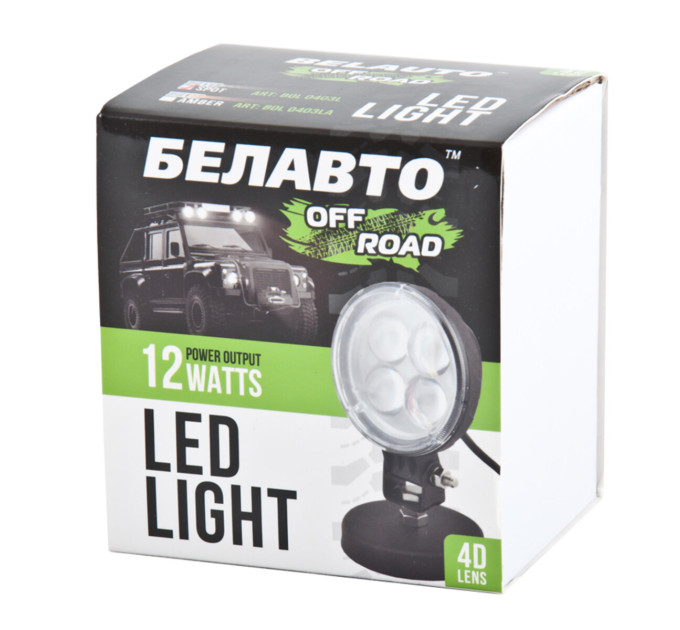 Світлодіодна фара BELAUTO EPISTAR Spot Amber LED BOL0403LA