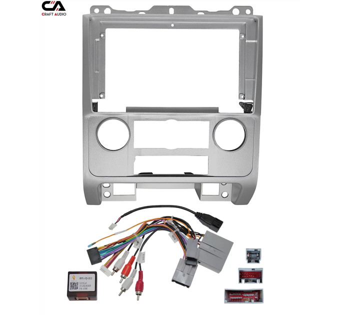 Рамка перехідна CraftAudio FO-013N FORD ESCAPE 2007-2012 Silver + проводка