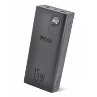Повербанк Brevia 45315 30000mAh 15.5W Li-Pol, LCD