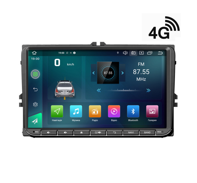 Штатна магнітола Cyclone VW ANDROID 9 DSP 4G
