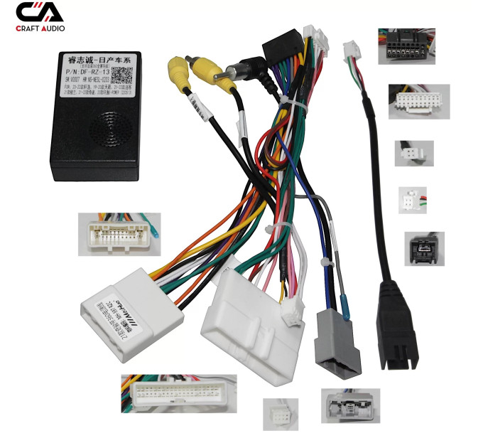 Рамка перехідна з проводкою CraftAudio NI-010N NISSAN Xtrail/Qashqai 22+