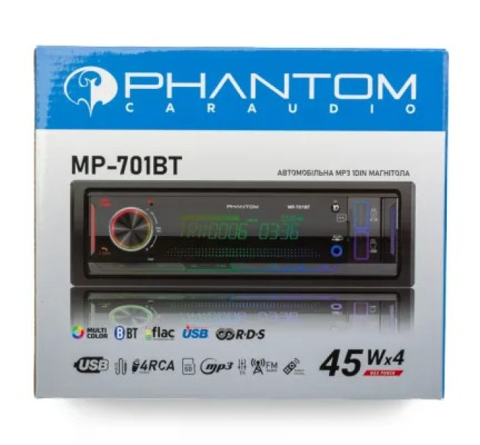 Автомагнітола PHANTOM MP-202R BT