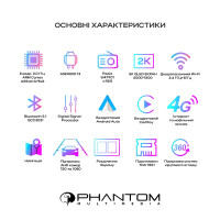 Автомагнітола PHANTOM DVA-2K9 ProMax 4G 360° 8+128 Автомагнітола PHANTOM DVA-2K9 ProMax 4G 360° 8+128