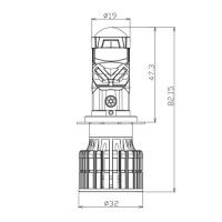 Світлодіодні лампи з лінзою Decker LED GL-01 6K H7 Світлодіодні лампи з лінзою Decker LED GL-01 6K H7