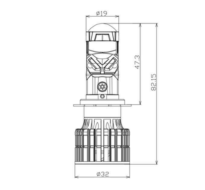 Світлодіодні лампи з лінзою Decker LED GL-01 6K H7