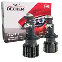 Світлодіодні лампи з лінзою Decker LED GL-01 6K H7