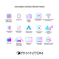 Автомагнітола PHANTOM DVA-2K10 Pro 4G 360° 4+64 Автомагнітола PHANTOM DVA-2K10 Pro 4G 360° 4+64