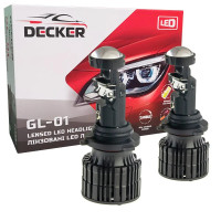 Світлодіодні лампи з лінзою Decker LED GL-01 6K 9006