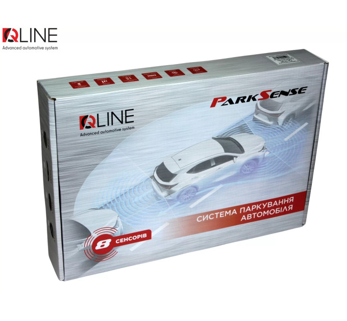 Парктронік Qline ParkSense Style 8 сірий