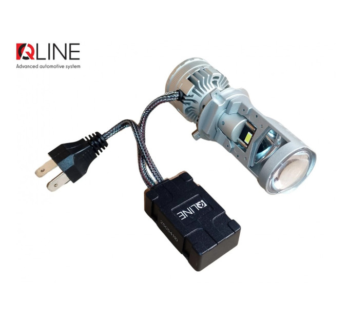 Світлодіодні лампи з лінзою Qline Alpha H4 Projector 50/70Вт 6000K (2шт)