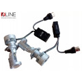 Світлодіодні лампи з лінзою Qline Alpha H4 Projector 50/70Вт 6000K (2шт)