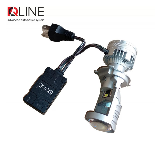 Світлодіодні лампи з лінзою Qline Alpha H4 Projector 50/70Вт 6000K (2шт)