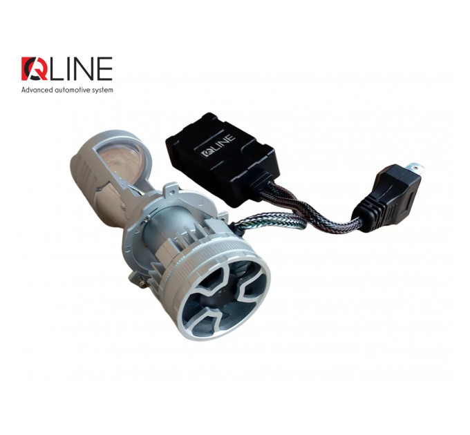 Світлодіодні лампи з лінзою Qline Alpha H4 Projector 50/70Вт 6000K (2шт)
