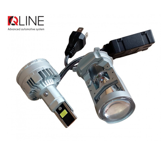 Світлодіодні лампи з лінзою Qline Alpha H4 Projector 50/70Вт 6000K (2шт)