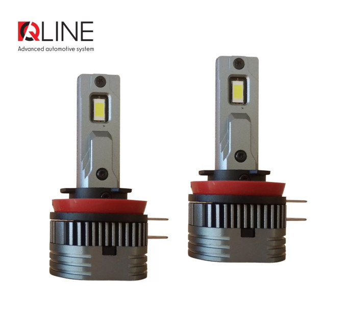 Cвітлодіодні лампи QLINE ALPHA H11B V3 6000K (2шт)