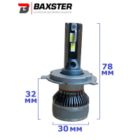 Світлодіодні лампи Baxster PL (Power Light) H4 12V 6000K (2шт)