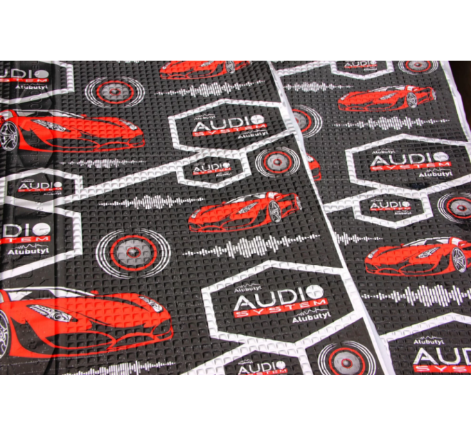 Шумоізоляція Audio-System Alubutyl 4000 v2 4.0 мм (0,7х0,5)