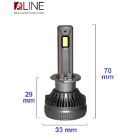Світлодіодні лампи QLine DualVision 65W H1 6000K (2шт.)