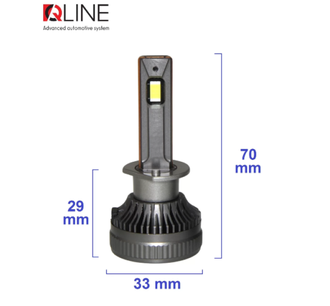 Світлодіодні лампи QLine DualVision 65W H1 6000K (2шт.)