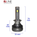 Світлодіодні лампи QLine DualVision 65W H1 6000K (2шт.)