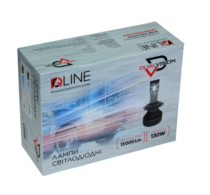 Світлодіодні лампи QLine DualVision 65W H1 6000K (2шт.)