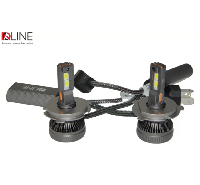Світлодіодні лампи QLine DualVision 65W H4 24V 6000K (2шт.)