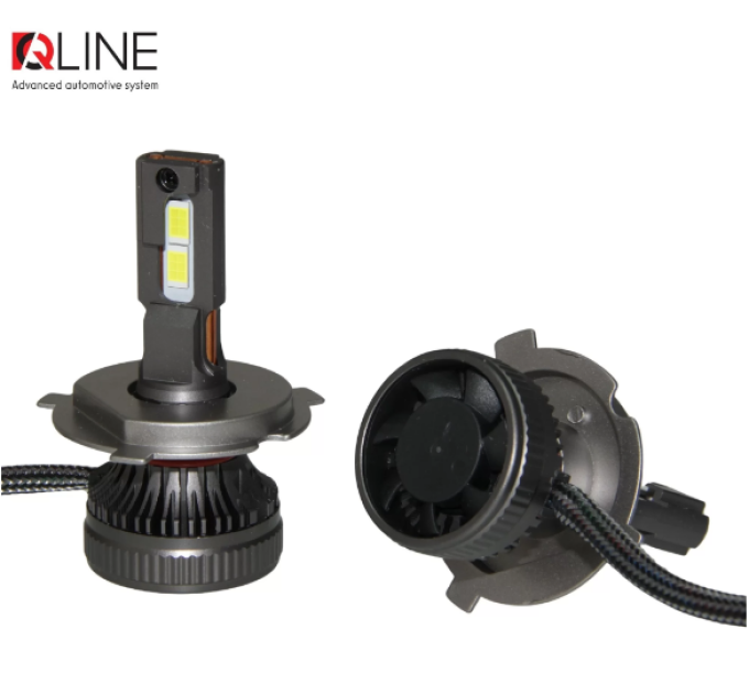 Світлодіодні лампи QLine DualVision 65W H4 24V 6000K (2шт.)