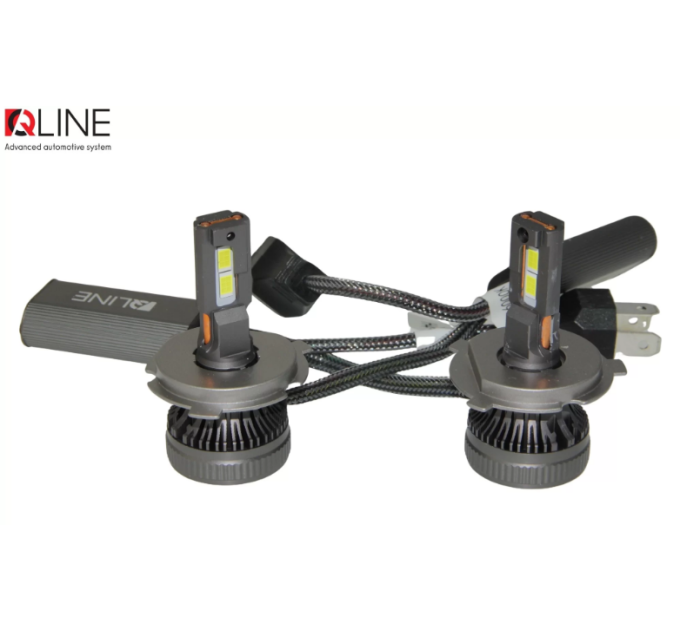 Світлодіодні лампи QLine DualVision 65W H4 6000K (2шт.)
