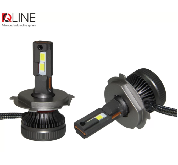 Світлодіодні лампи QLine DualVision 65W H4 6000K (2шт.)