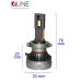 Світлодіодні лампи QLine DualVision 65W H7 6000K (2шт.)