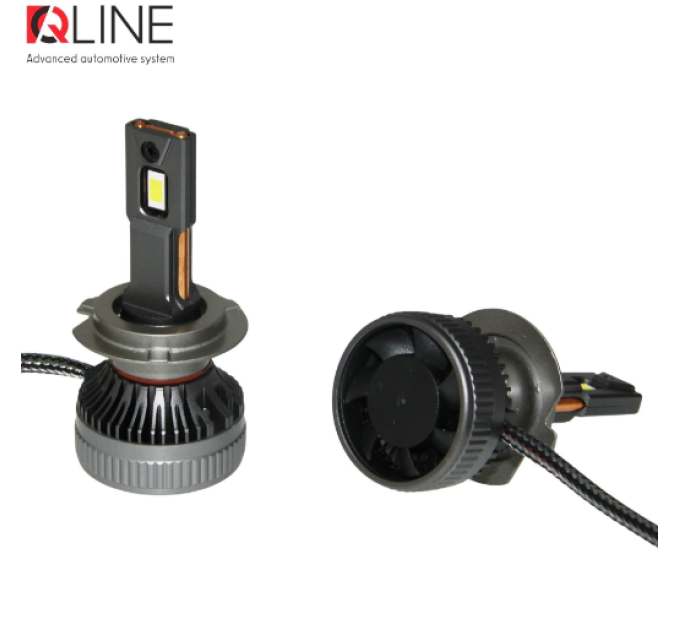 Світлодіодні лампи QLine DualVision 65W H7 6000K (2шт.)